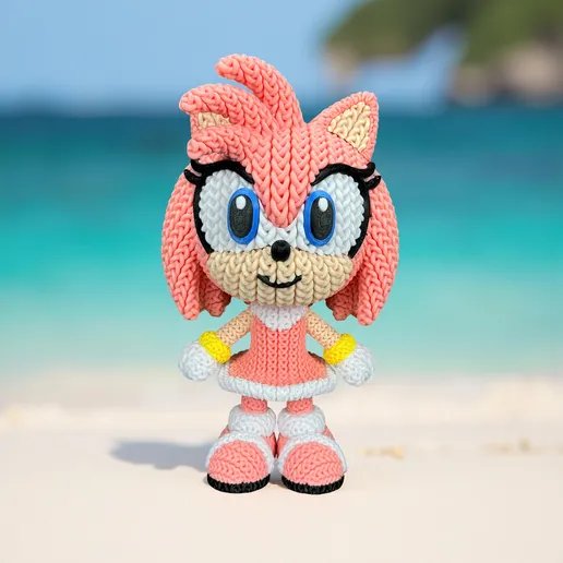 Amy Rose - Crochê